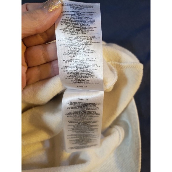 P.E. Nation NWT Womens Endurance Drawstring Hoodie Sweatshirt White M Pullover - Picture 15 of 16